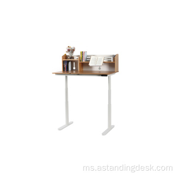 Laci meja kayu ergonomik meja kajian pelajar